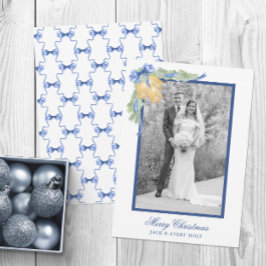 Tarjeta Festiva Navidades de acuarela o foto de Bodas