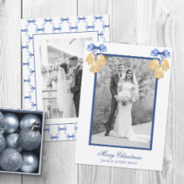 Tarjeta Festiva Navidades de acuarela o foto de Bodas