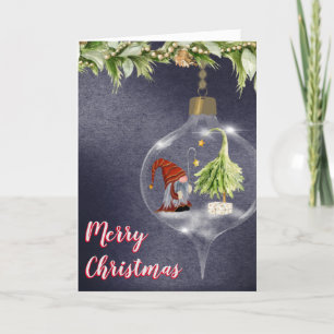 Tarjeta Festiva Navidades de acuarela se unen a la mano