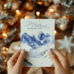 Tarjeta Festiva Navidades de acuarela Winter Wonderland<br><div class="desc">Celebra la magia de la temporada con nuestra tarjeta de vacaciones Watercolor Navidad Winter Wonderland! Esta impresionante tarjeta presenta un diseño de acuarela muy bien ilustrado, inspirado en un tranquilo paisaje de invierno cubierto de nieve. Los tonos suaves y delicados crean un ambiente sereno y festivo, perfecto para compartir los...</div>