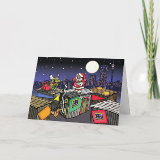 Tarjeta Festiva Navidades de África