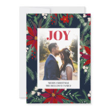 Navidades de alegría moda estampado de poinsettia 