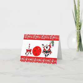 Tarjeta Festiva Navidades de Alegría por Baloncesto Santa Roja y B