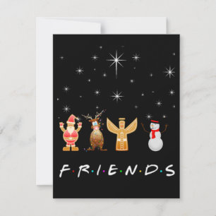 Tarjeta Festiva Navidades de amigos