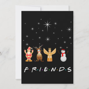Tarjeta Festiva Navidades de amigos