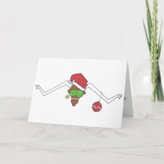 Tarjeta Festiva Navidades de animadores con estrella solitaria