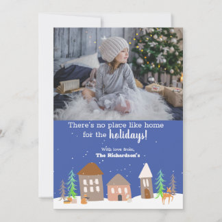 Tarjeta Festiva Navidades De Animales De Woodland En La Foto De Ni