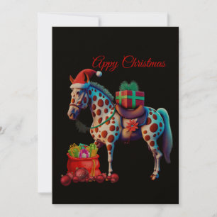 Tarjeta Festiva Navidades de Appaloosa