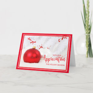 Tarjeta Festiva Navidades de Apreciación del Cliente Corporativo