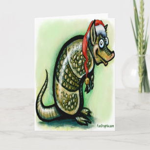 Tarjeta Festiva Navidades de Armadillo