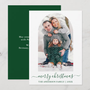 Tarjeta Festiva Navidades de arte fotográfico de caligrafía modern