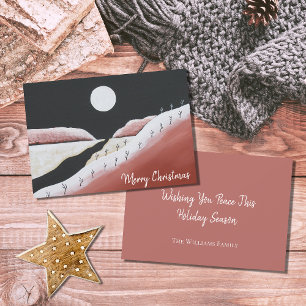 Tarjeta Festiva Navidades de arte popular del suroeste del desiert