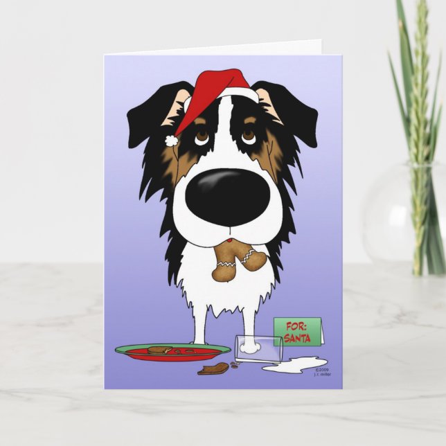 Tarjeta Festiva Navidades de Australia (Anverso)