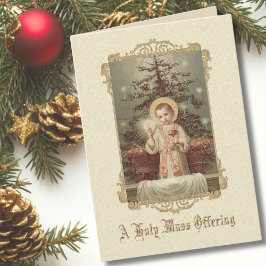 Tarjeta Festiva Navidades de Baby Jesus Manger ofrecen conmemoraci