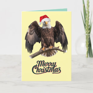 Tarjeta Festiva Navidades de Bald Eagle