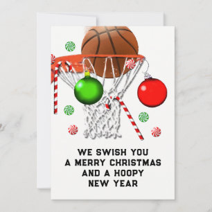 Tarjeta Festiva Navidades de baloncesto