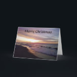 TARJETA FESTIVA NAVIDADES DE BEACH SUNRISE REETING<br><div class="desc">¡Esta es la tarjeta de felicitación perfecta para Navidades de cualquier persona en Tu Vida!</div>