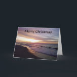 TARJETA FESTIVA NAVIDADES DE BEACH SUNRISE REETING<br><div class="desc">¡Esta es la tarjeta de felicitación perfecta para Navidades de cualquier persona en Tu Vida!</div>