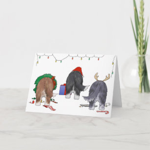 Tarjeta Festiva Navidades De Beardie