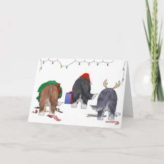 Tarjeta Festiva Navidades De Beardie