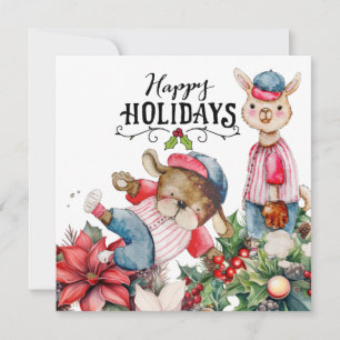 Tarjeta Festiva Navidades de béisbol