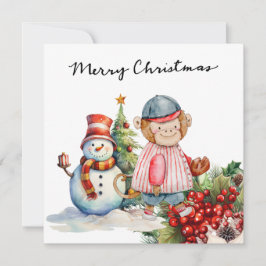 Tarjeta Festiva Navidades de béisbol