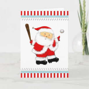 Tarjeta Festiva Navidades de béisbol