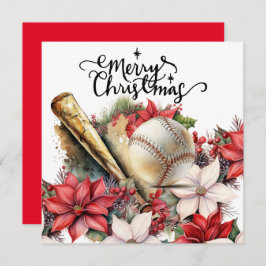 Tarjeta Festiva Navidades de béisbol