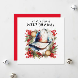 Tarjeta Festiva Navidades de béisbol