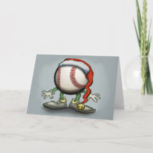Tarjeta Festiva Navidades de béisbol