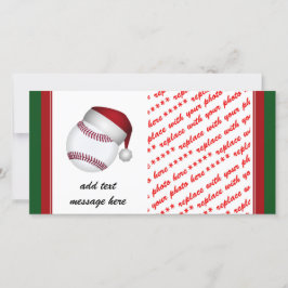 Tarjeta Festiva Navidades de béisbol