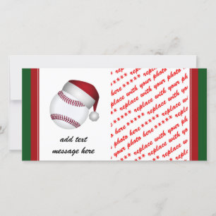 Tarjeta Festiva Navidades de béisbol