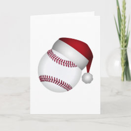 Tarjeta Festiva Navidades de béisbol