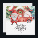 Tarjeta Festiva Navidades de béisbol con Santa Claus y Snowman<br><div class="desc">Los navidades son una época especial del año, y ¿qué mejor manera de celebrarlo que con una tarjeta de Navidades de béisbol con Santa Claus y un muñeco de nieve? Tanto si eres aficionado al juego como si buscas una forma festiva de extender un poco de alegría por las vacaciones,...</div>