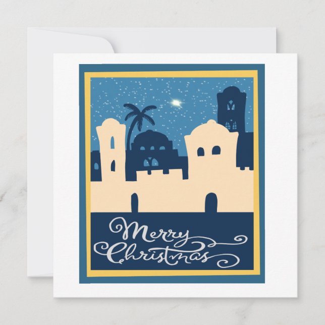 Tarjeta Festiva Navidades de Belén (Anverso)