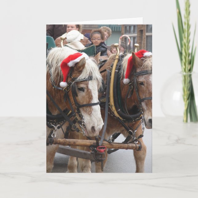 Tarjeta Festiva Navidades de Bélgica (Anverso)