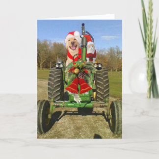 Tarjeta Festiva Navidades de Bendición de Granjas