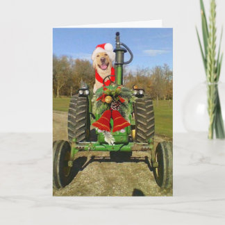 Tarjeta Festiva Navidades de Bendición de Granjas