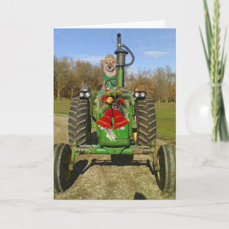 Tarjeta Festiva Navidades de Bendición de Granjas