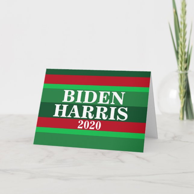 Tarjeta Festiva Navidades de Biden Harris 2020 (Anverso)