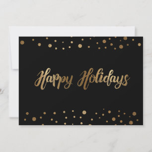 Tarjeta Festiva Navidades de Black Gold Happy Holidays Company