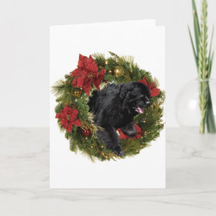 Tarjeta Festiva Navidades de Black Newf