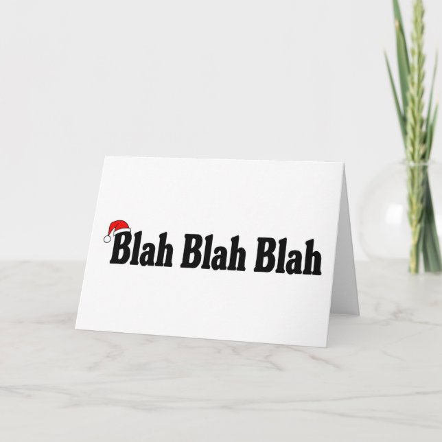 Tarjeta Festiva Navidades de Blah Blah (Anverso)