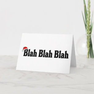 Tarjeta Festiva Navidades de Blah Blah Blah
