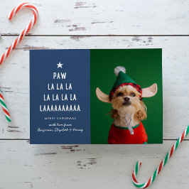 Tarjeta Festiva Navidades de Blue Paw La La Mascota