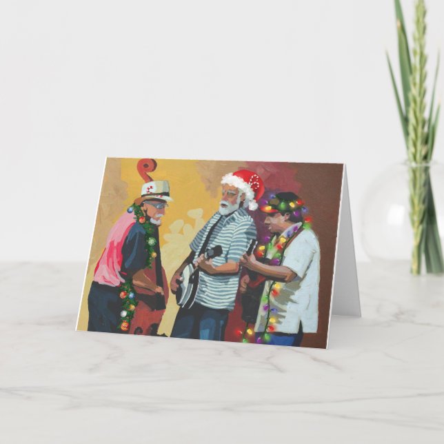 Tarjeta Festiva Navidades de Bluegrass (Anverso)