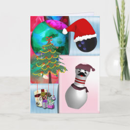 Tarjeta Festiva Navidades de boliche