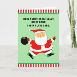 Tarjeta Festiva Navidades de boliche