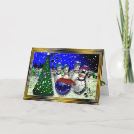 Tarjeta Festiva Navidades de boliche