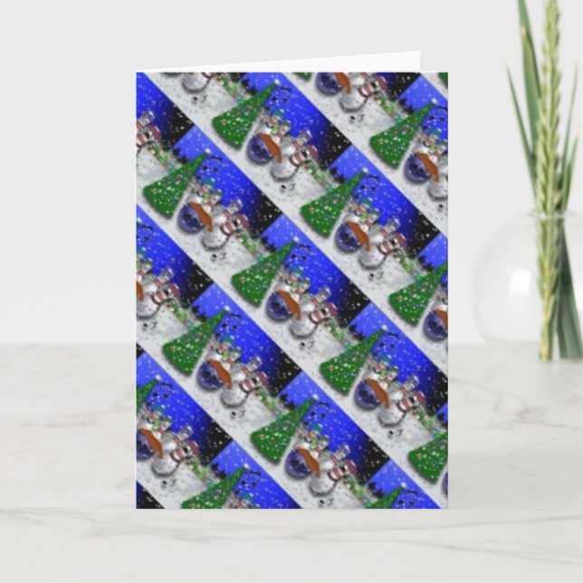 Tarjeta Festiva Navidades de boliche (Anverso)